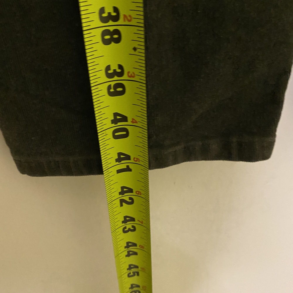 J.jill Women's‎ Pull-on Olive Green Corduroy Pants - Picture 10 of 10